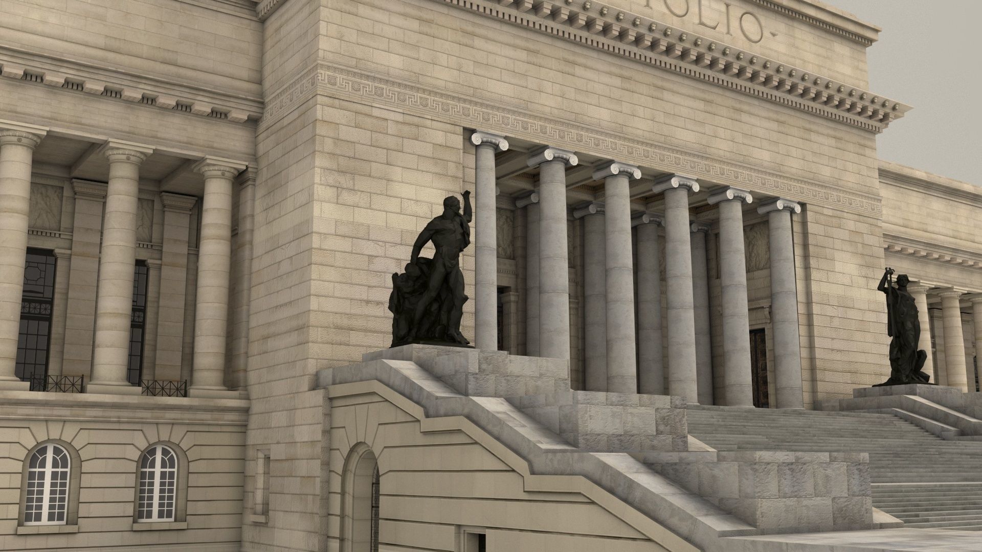 Capitol Havana Cuba 3d Model Low-poly 3D model_5