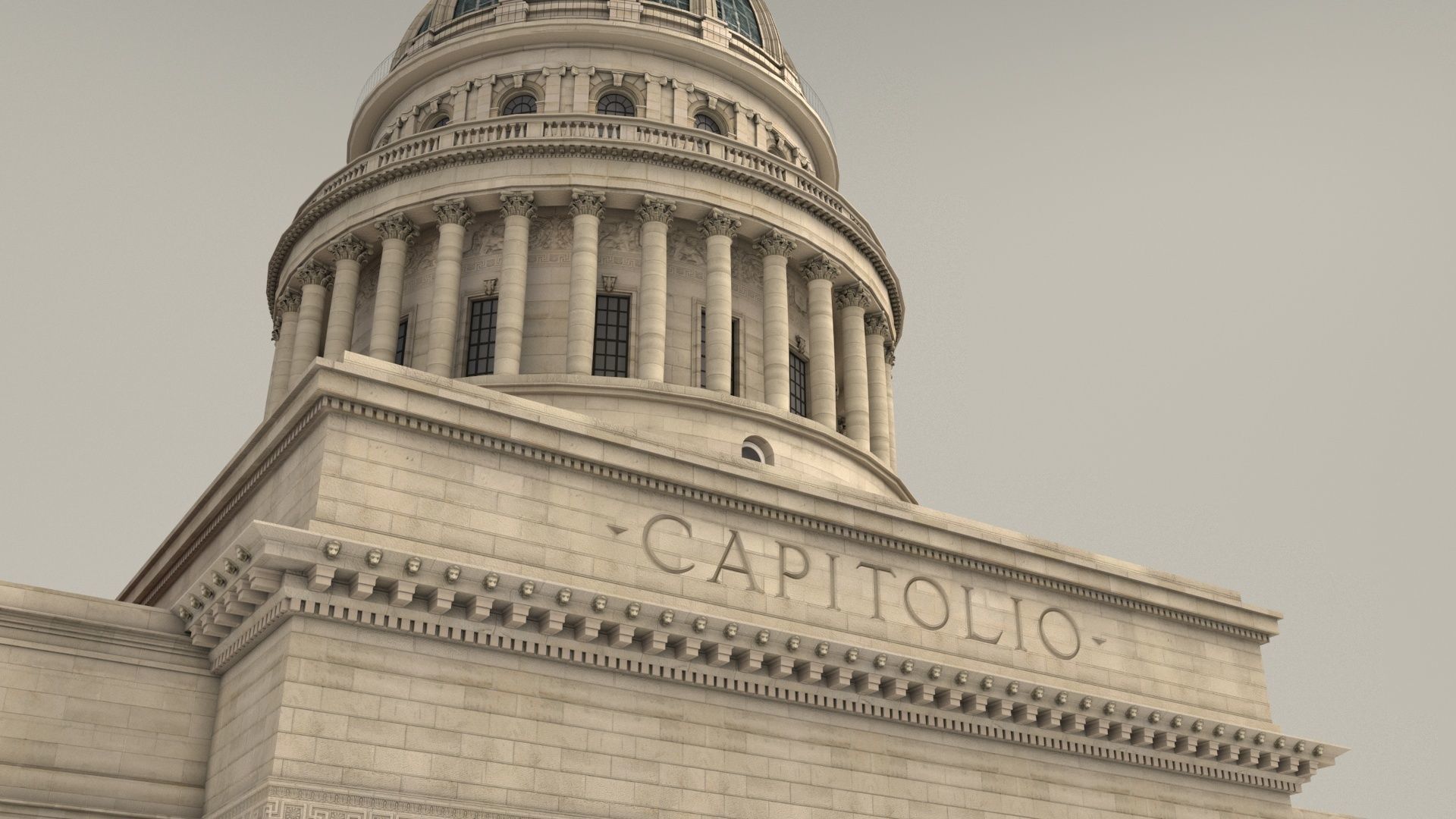 Capitol Havana Cuba 3d Model Low-poly 3D model_6