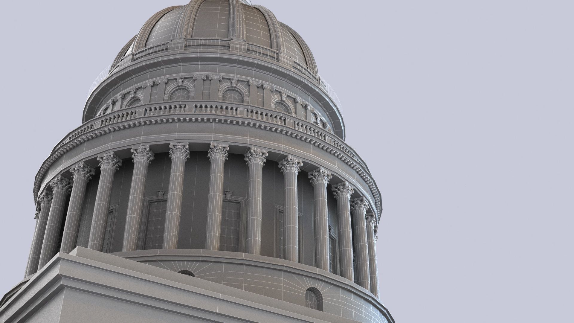 Capitol Havana Cuba 3d Model Low-poly 3D model_13