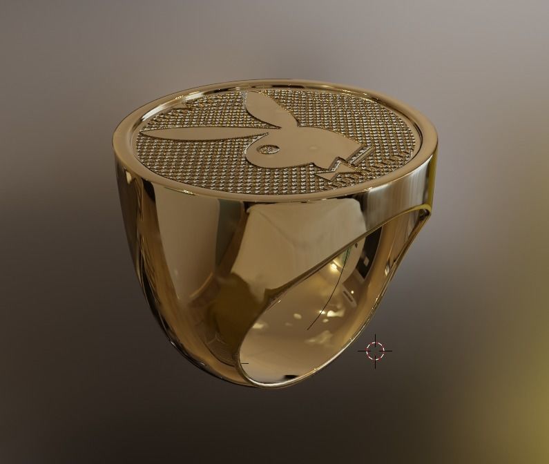 play boy ring Free low-poly 3D model_4