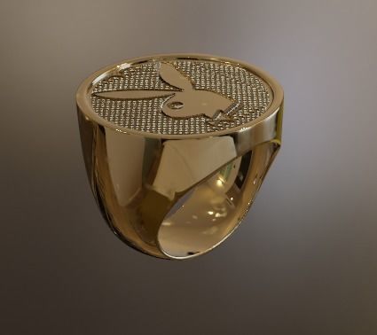 play boy ring Free low-poly 3D model_2