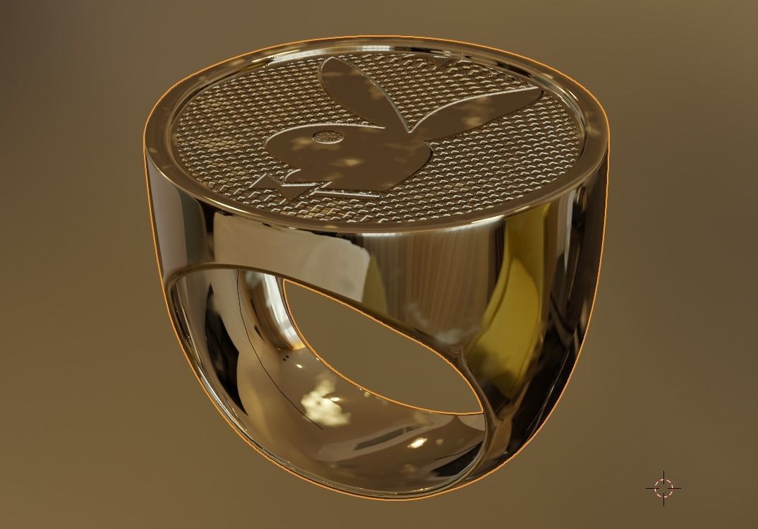 play boy ring Free low-poly 3D model_5