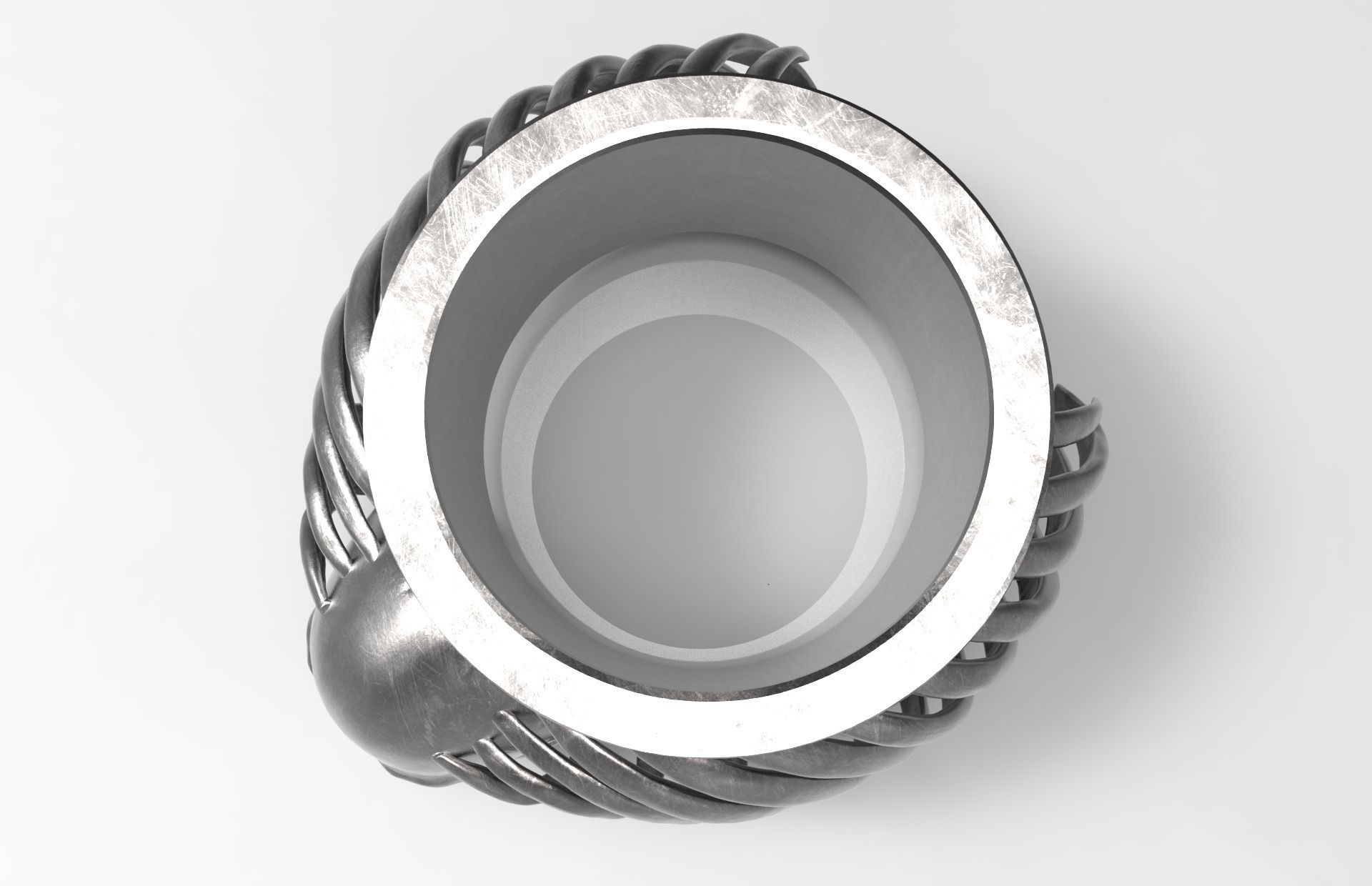 Ring Cage 3D print model_3