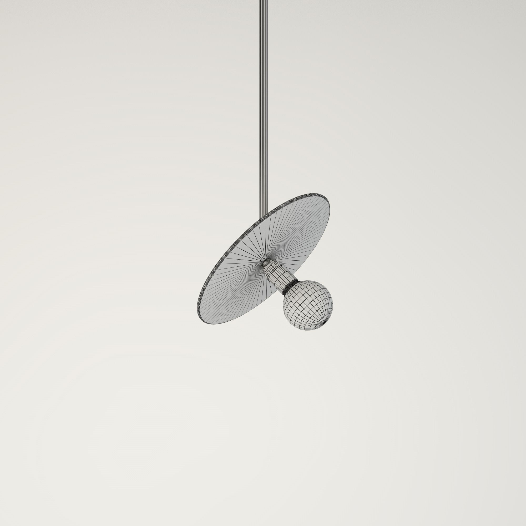 Brass Pendant 3D model_3