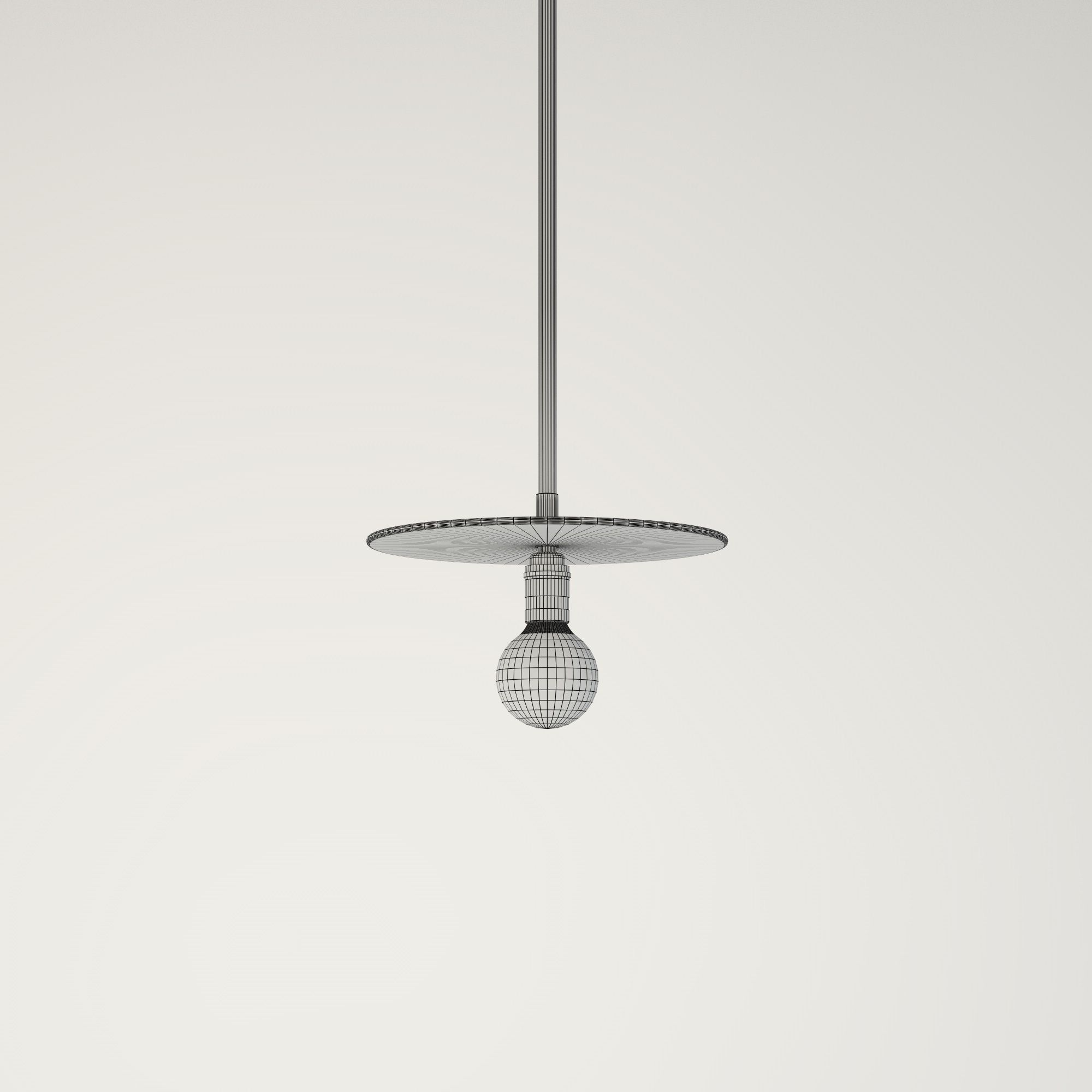 Brass Pendant 3D model_1