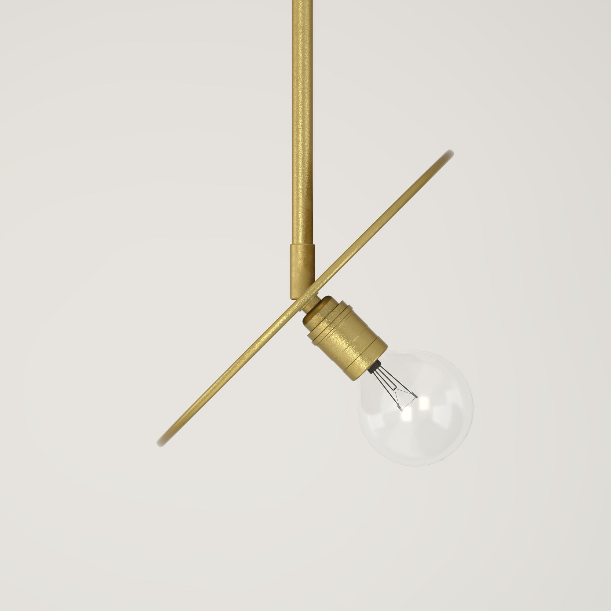 Brass Pendant 3D model_4