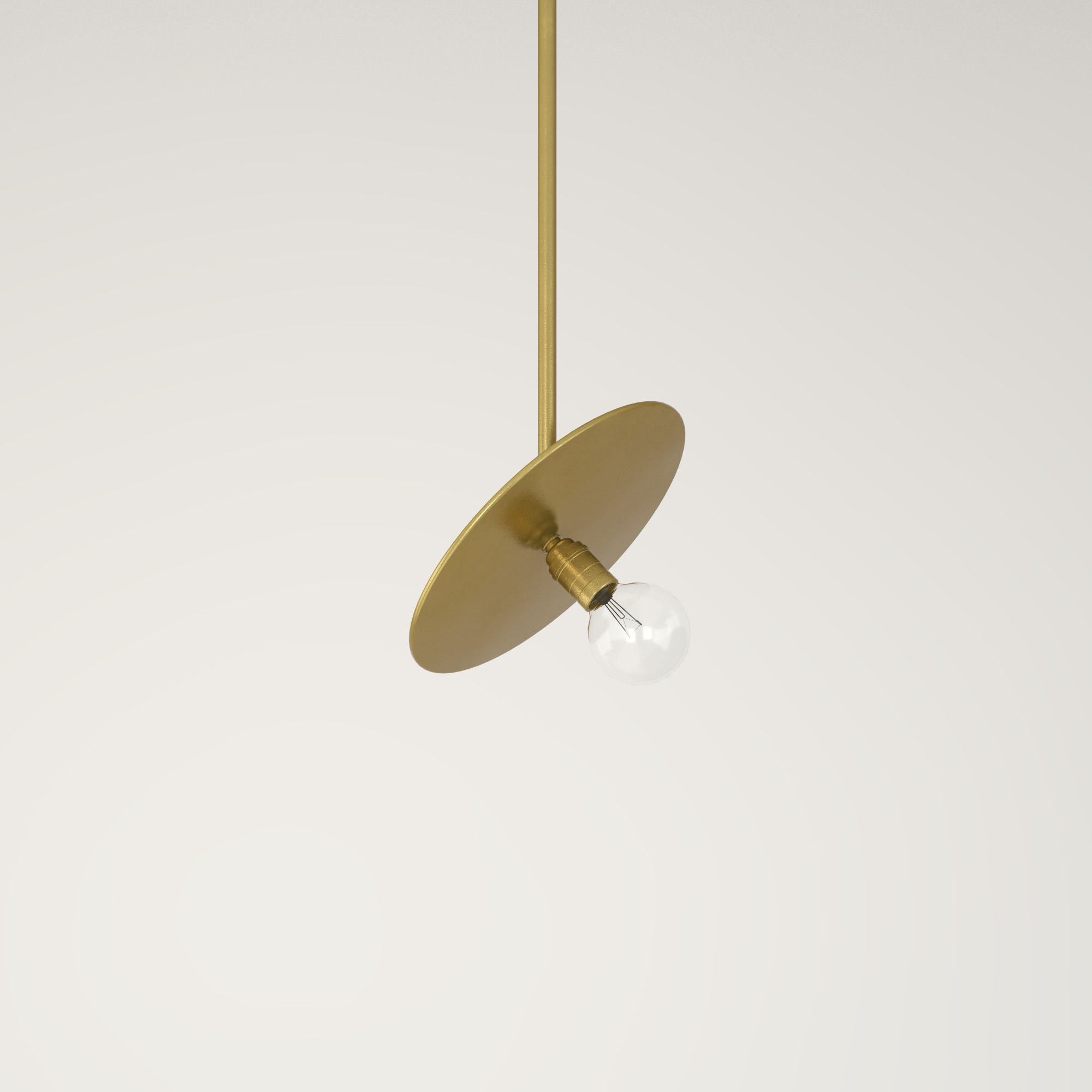 Brass Pendant 3D model_2