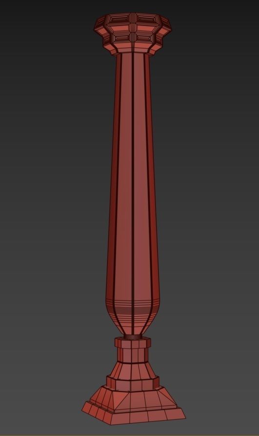 Ornament column Free 3D model_5