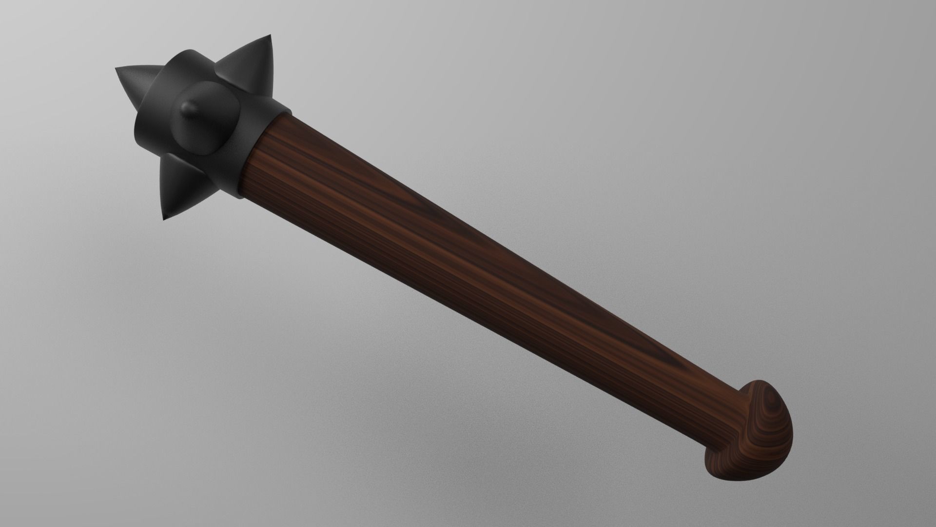 Clubs Weapon Low-poly 3D model_1