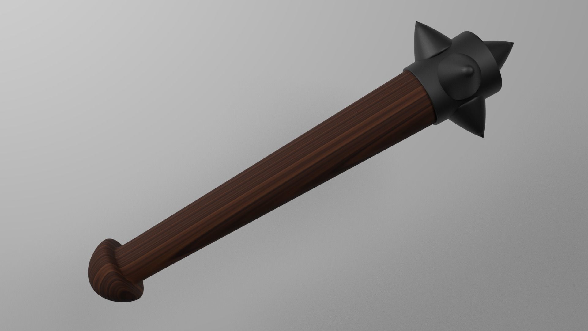 Clubs Weapon Low-poly 3D model_2
