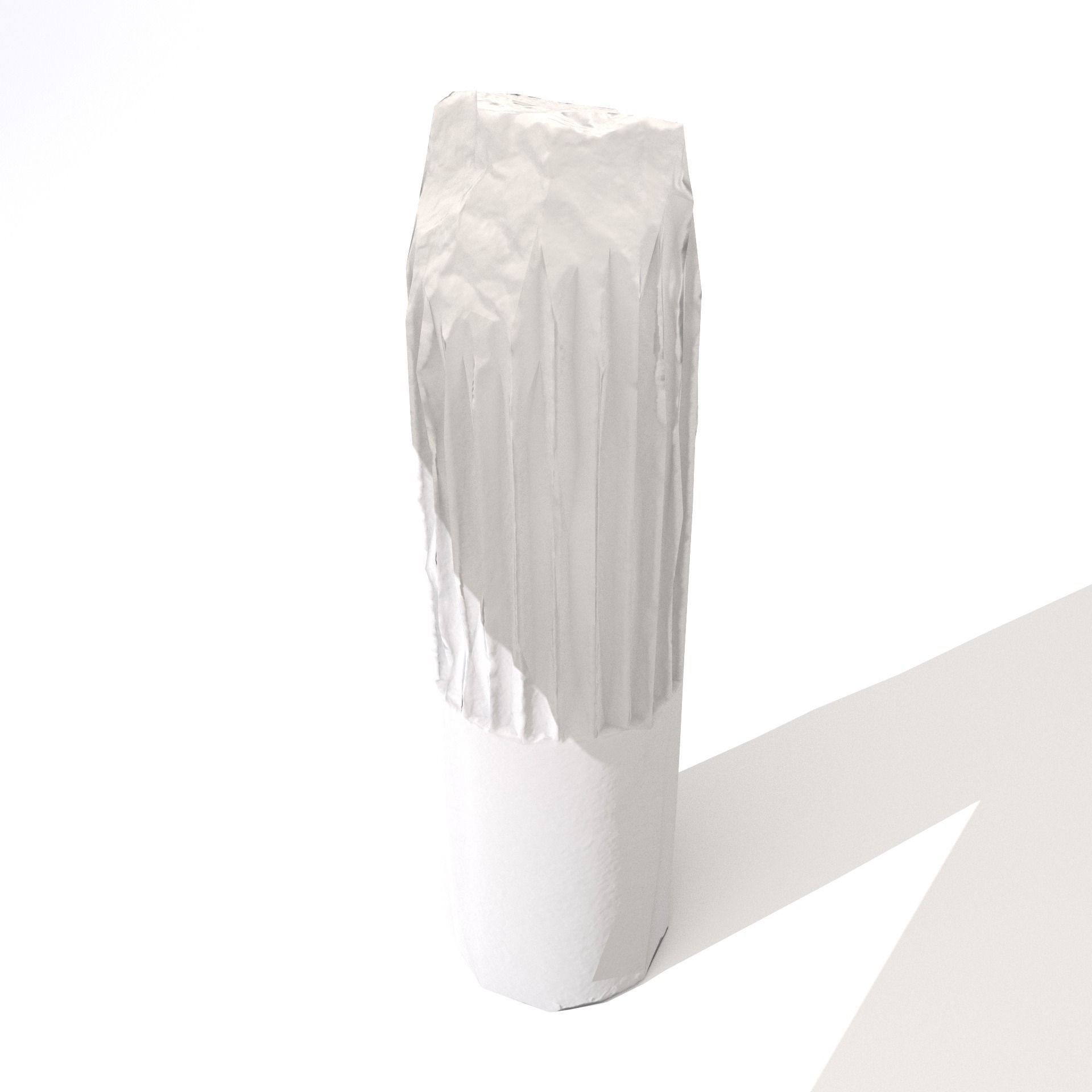 Scanned Damaged Greek Column Low-poly 3D model_8
