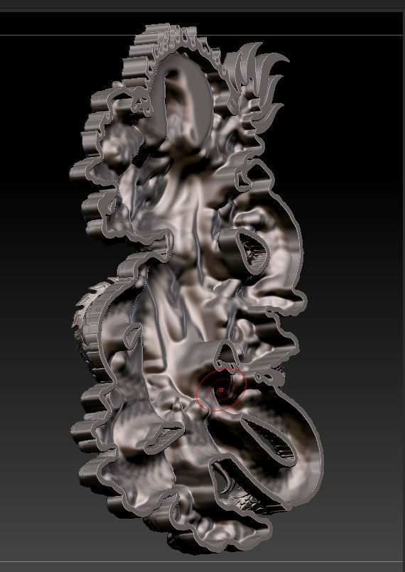 Guan Yu and dargon 3D print model_3