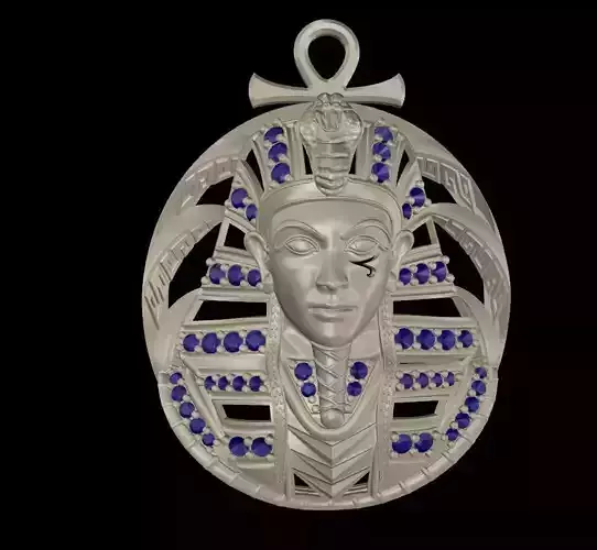 phahrong egyptian pendant with sapphires