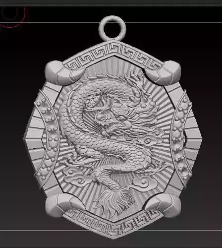 dragon pendant face