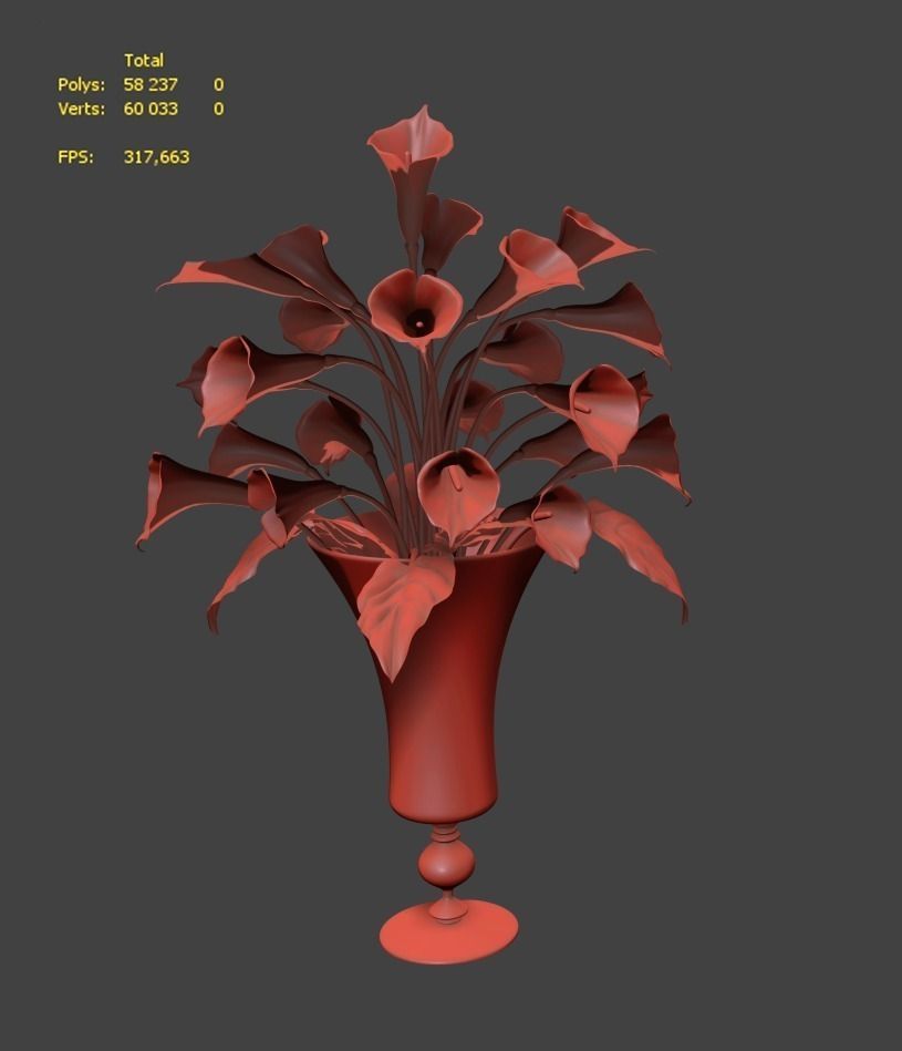 Calla Lily 2 3D model_2