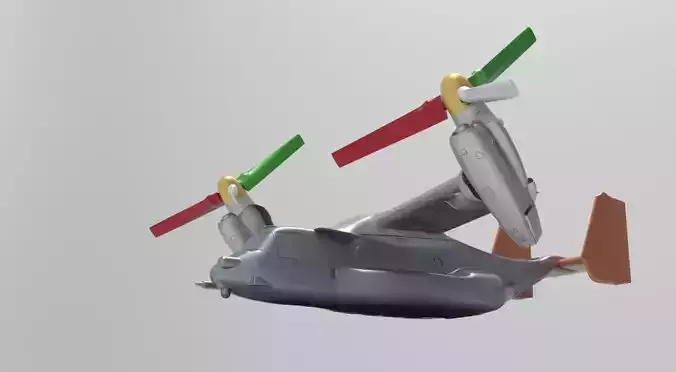 Osprey Y22 Marines Helicopter 3D print model