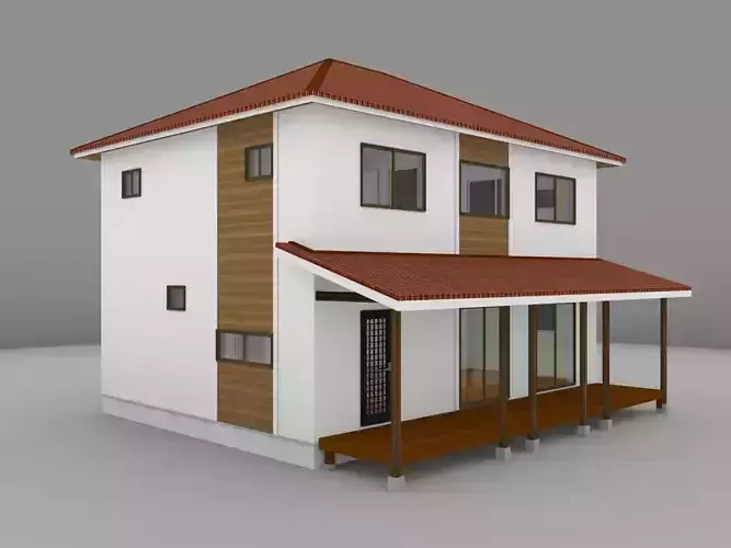 House model for background 05