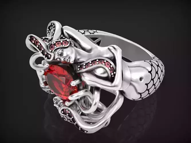 Mermaid ring 3D Print model