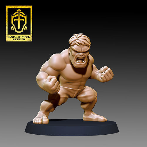 HULK BH FIG Free 3D print model