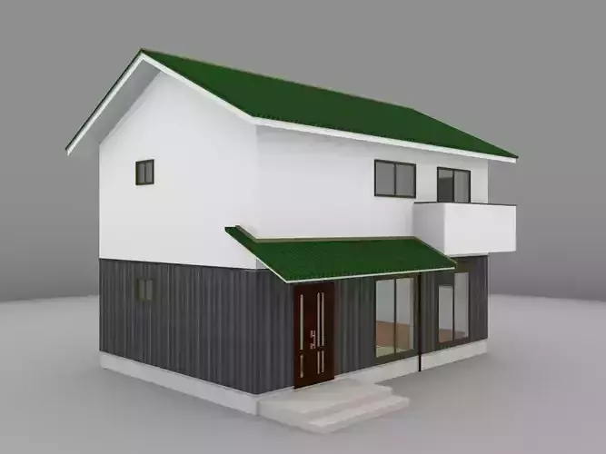 House model for background 06