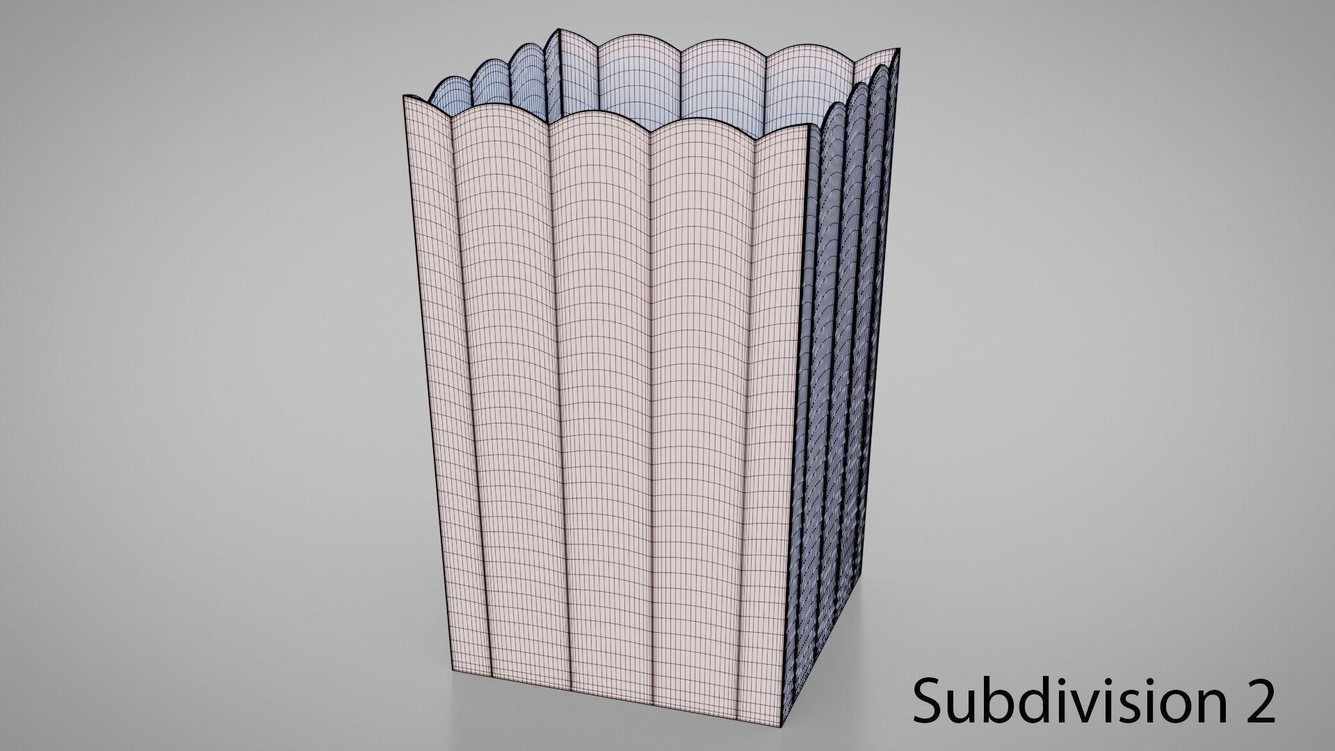 Popcorn Box Cartoon 3D model_7