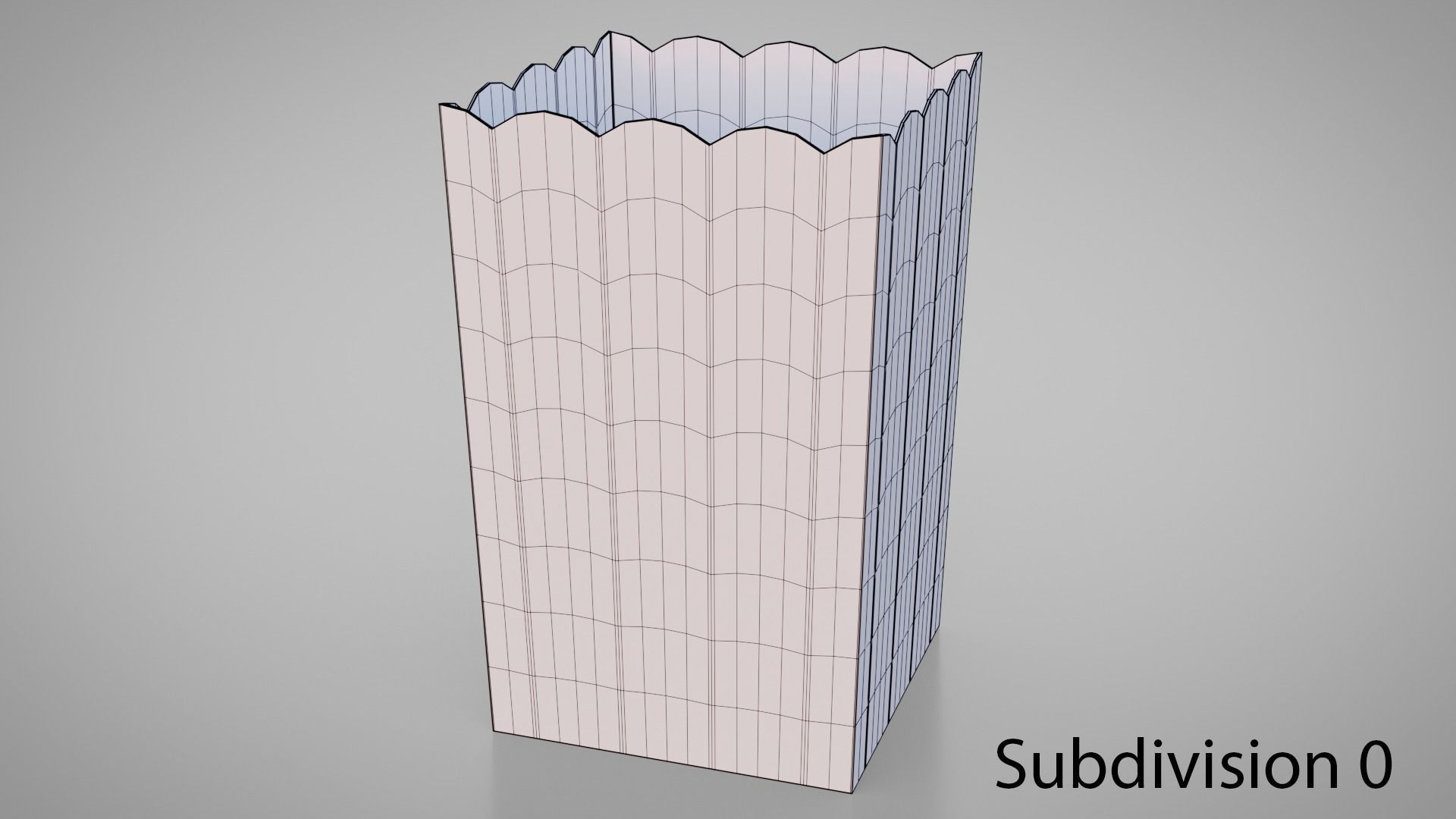 Popcorn Box Cartoon 3D model_5