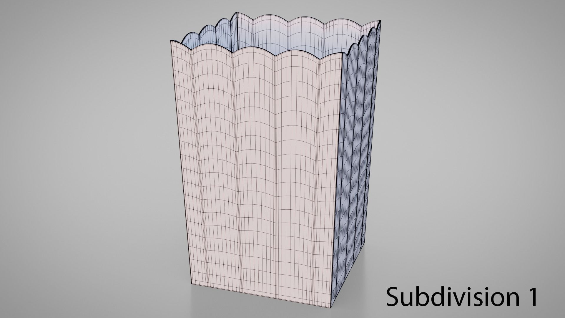 Popcorn Box Cartoon 3D model_6