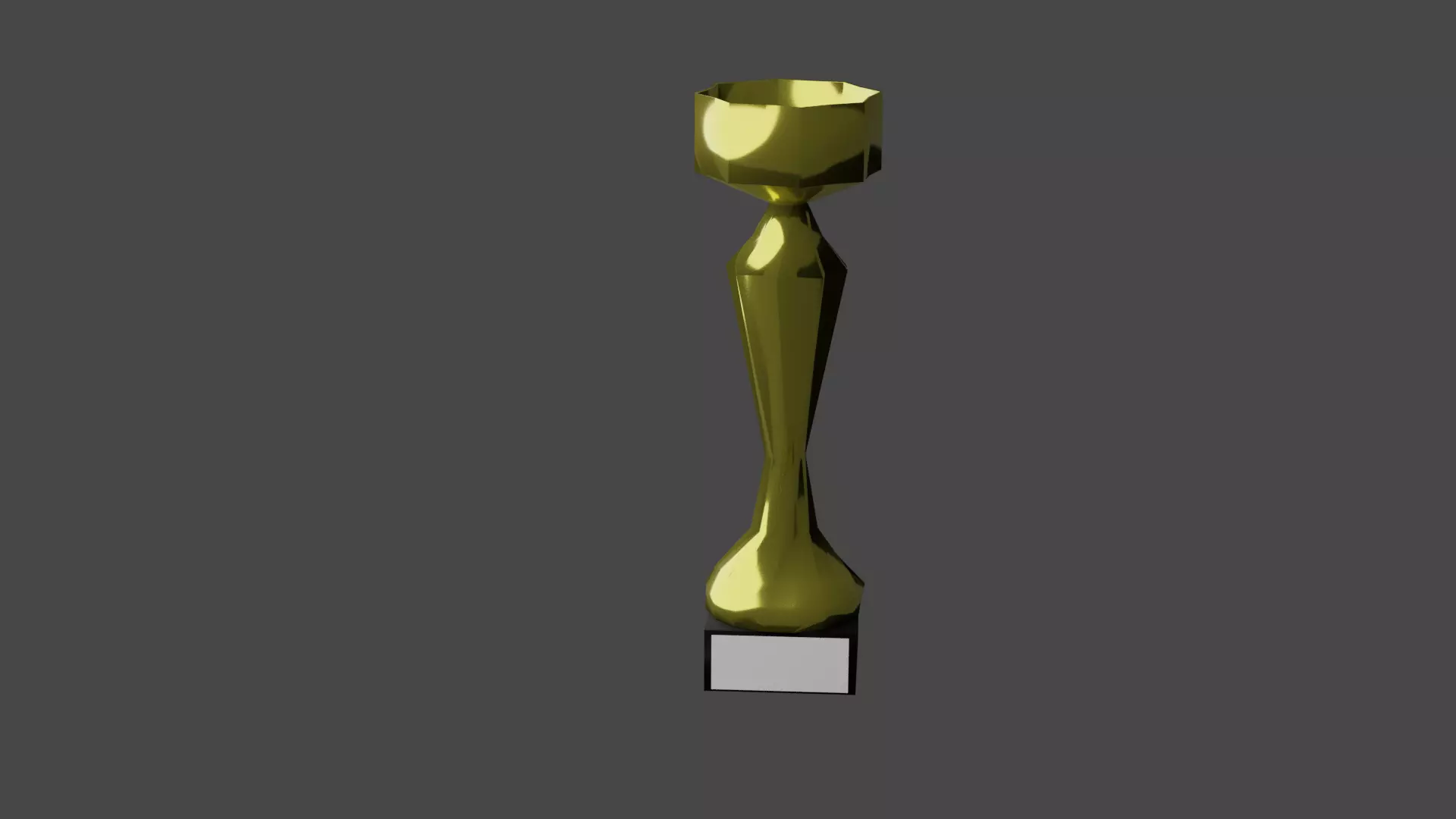 Cup 3D model gold trophy 3D model_0