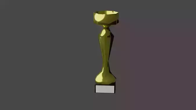 Cup 3D model gold trophy