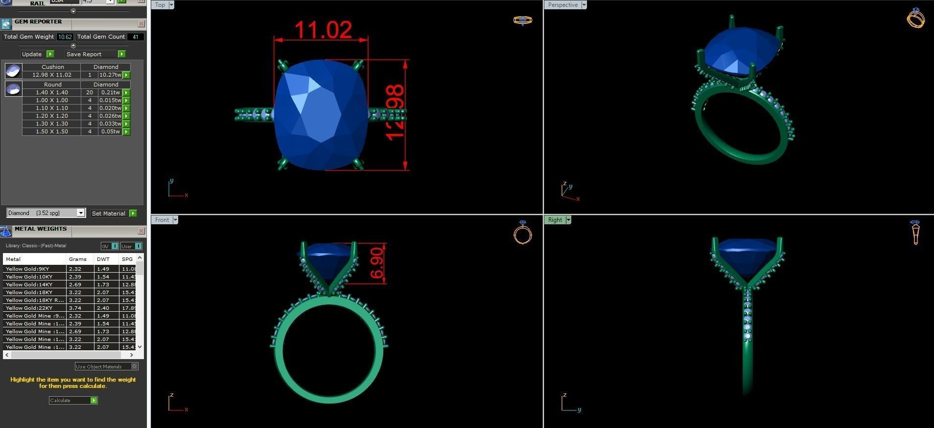 Engagement Ring 001 3D print model_8