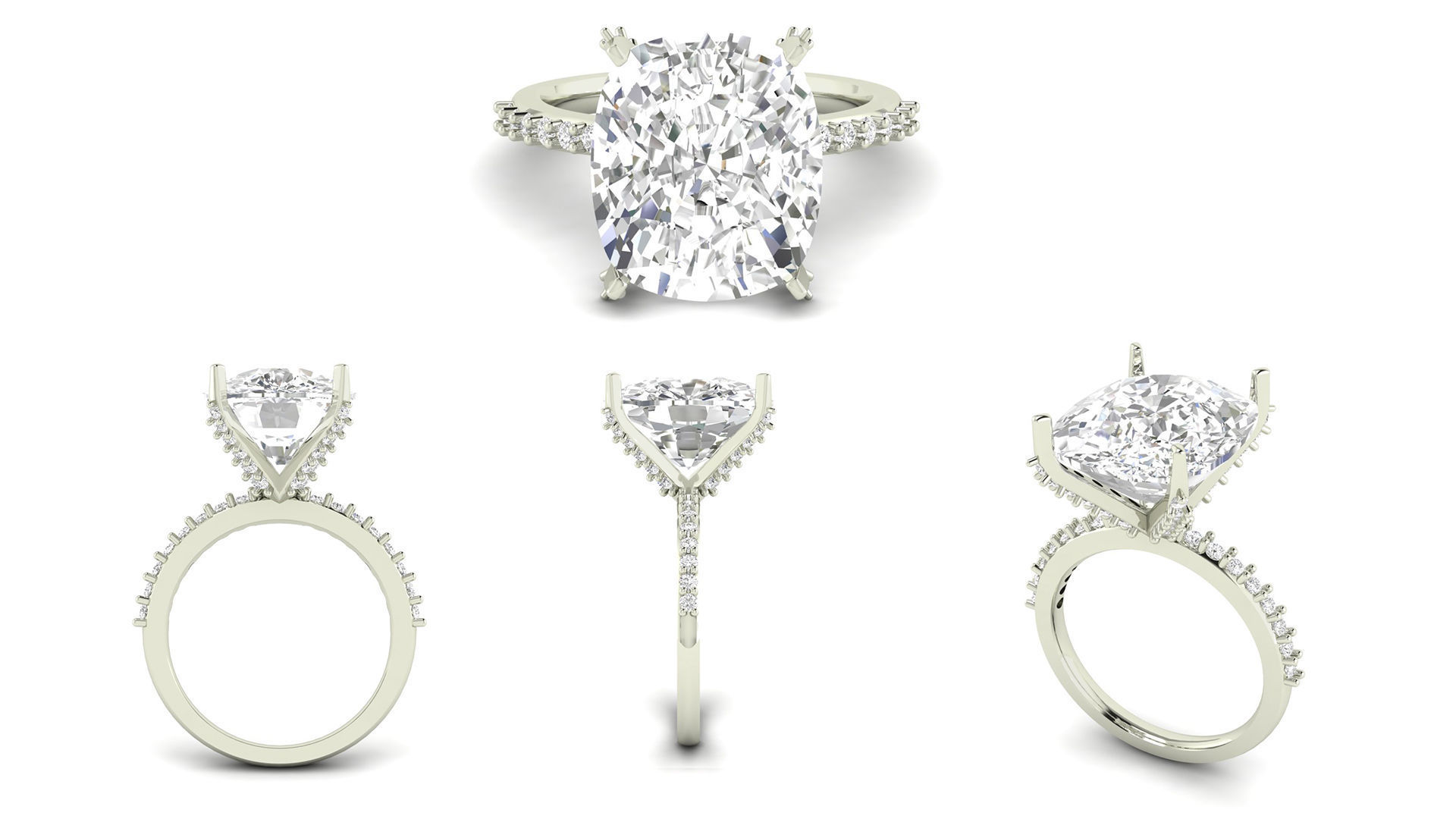 Engagement Ring 001 3D print model_2