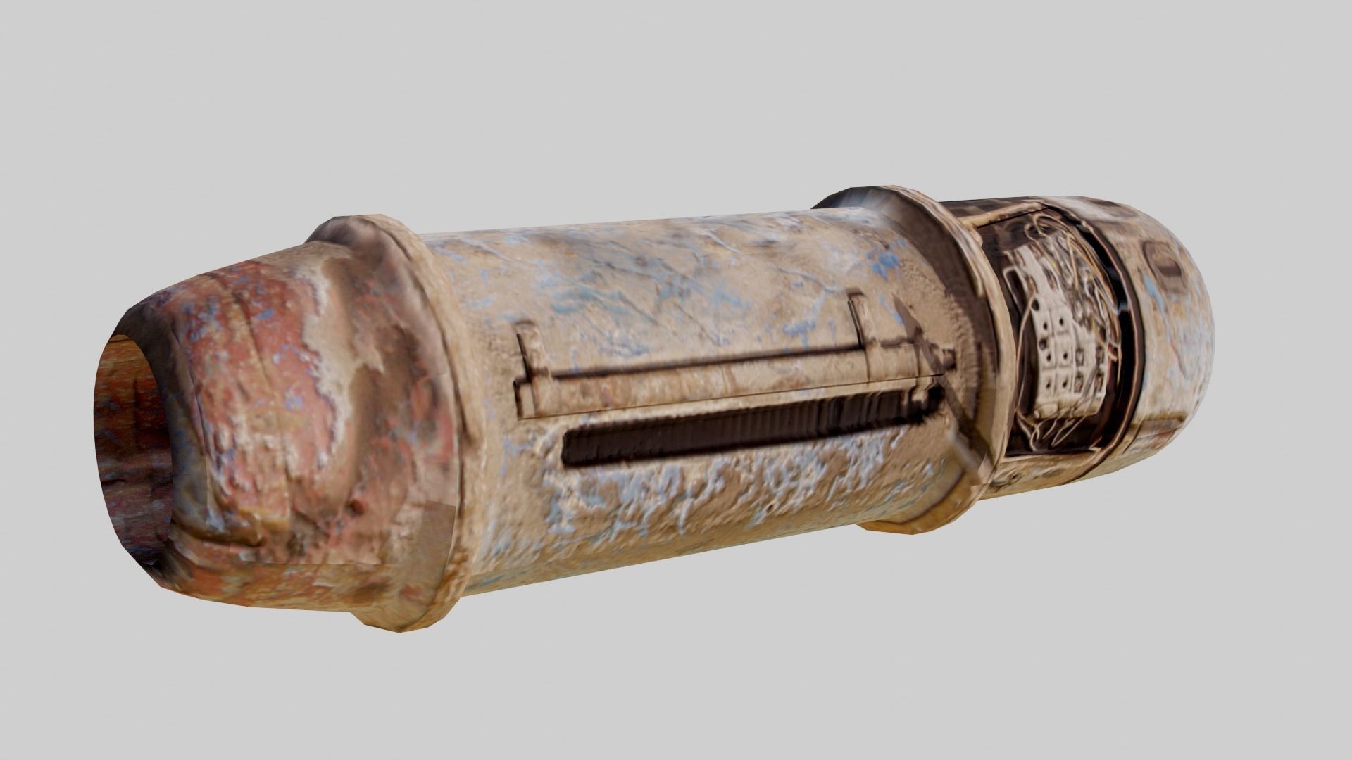 Sci-Fi Scrap Low-poly 3D model_7