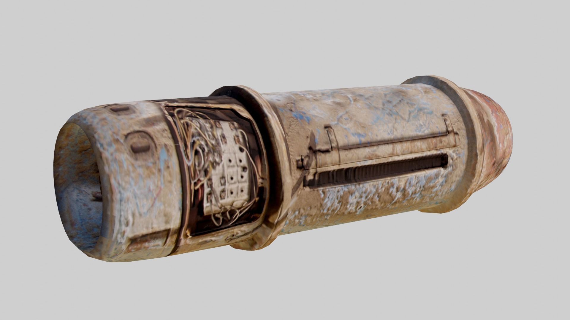 Sci-Fi Scrap Low-poly 3D model_8