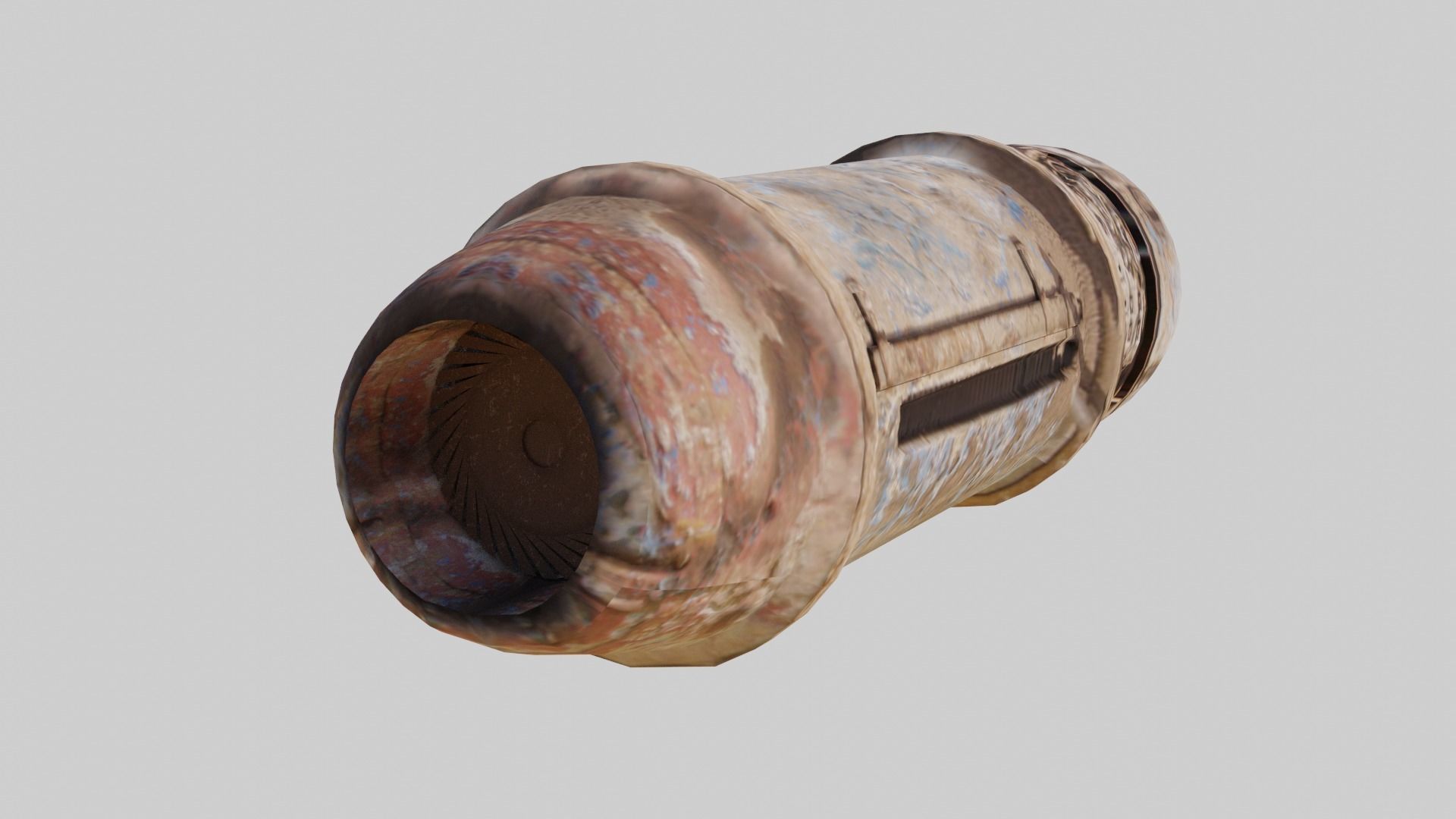 Sci-Fi Scrap Low-poly 3D model_9