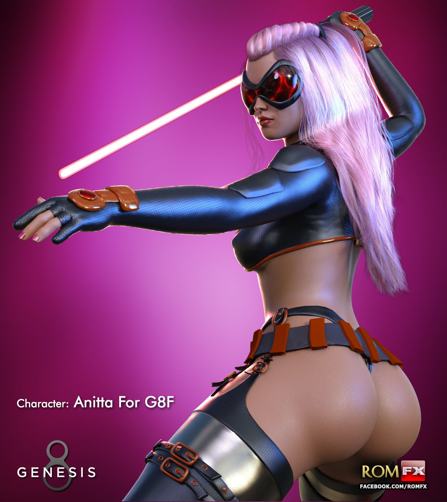 Silent Slayer For G8F 3D model_7