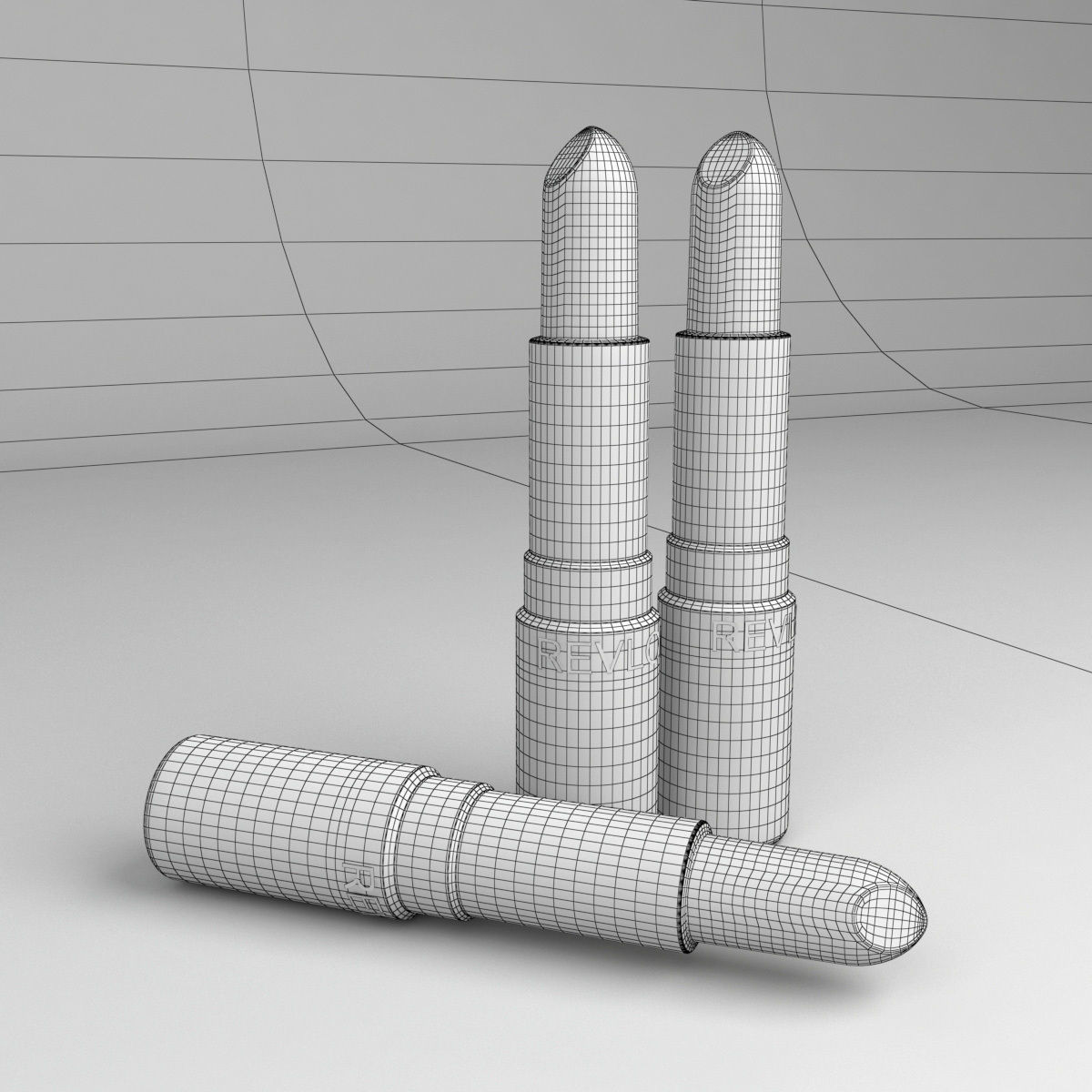 Lipstick revlon lipsticks Low-poly 3D model_3