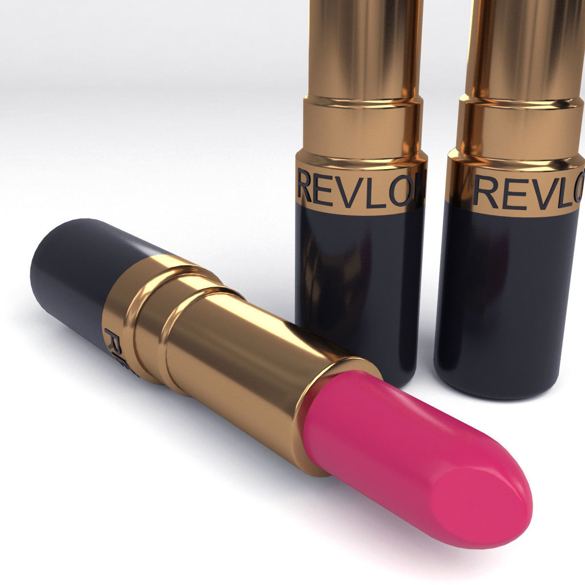 Lipstick revlon lipsticks Low-poly 3D model_4
