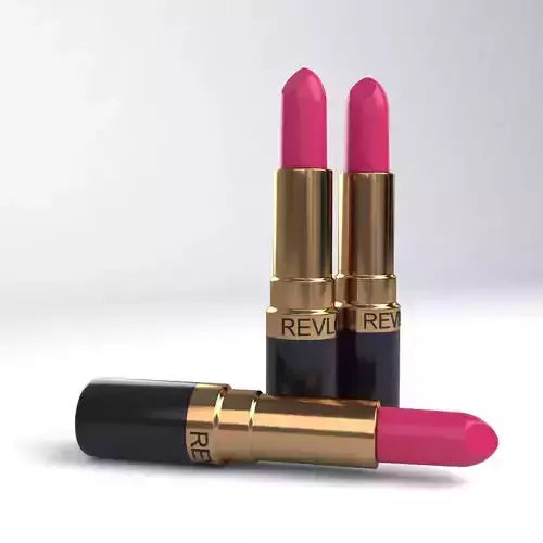 Lipstick revlon lipsticks Low-poly 3D model