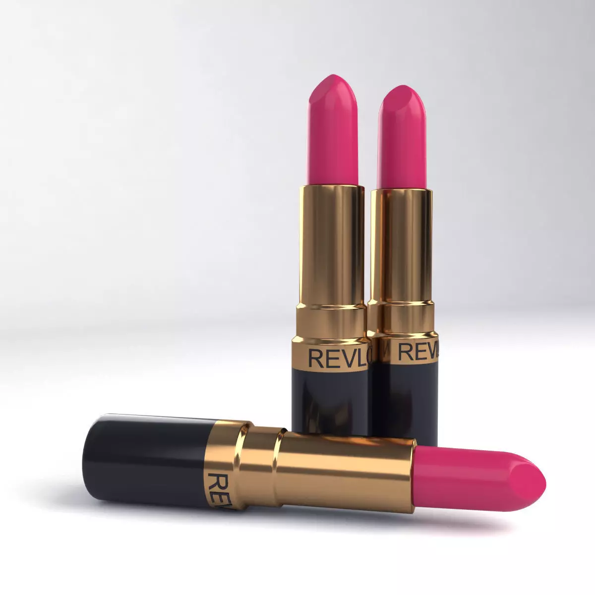 Lipstick revlon lipsticks Low-poly 3D model_0