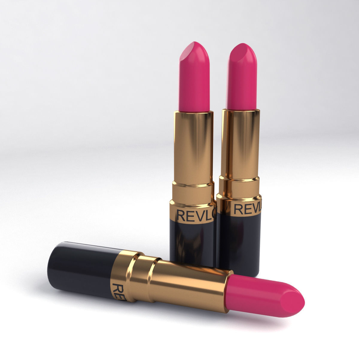 Lipstick revlon lipsticks Low-poly 3D model_2