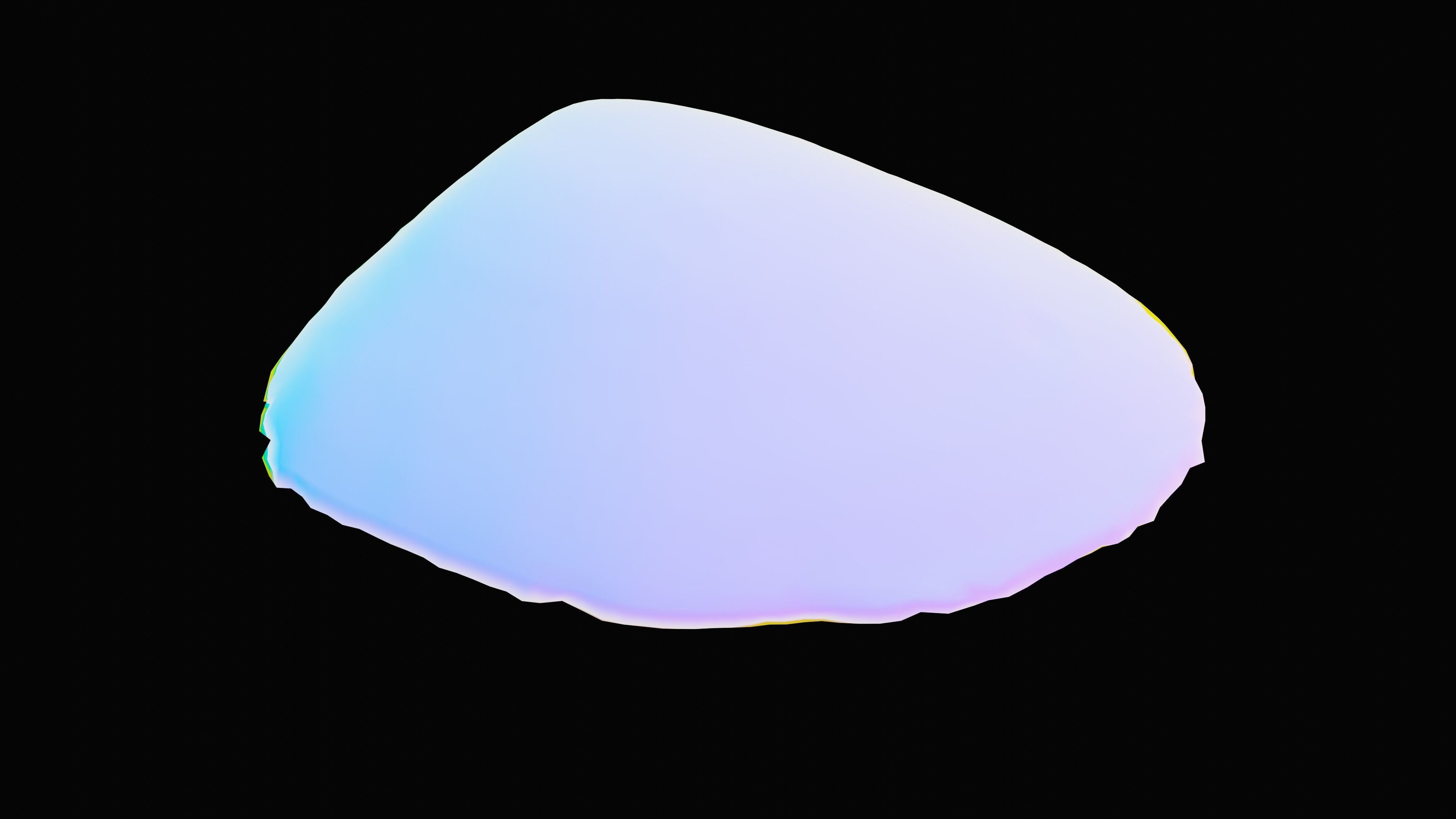 Tellin Sea Shell Low-poly 3D model_14