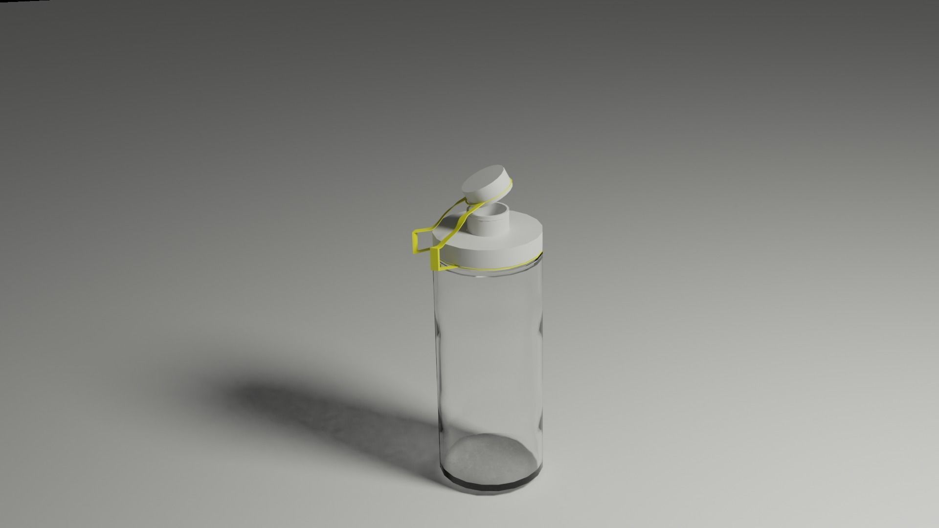 School Water Bottle 3D model_4