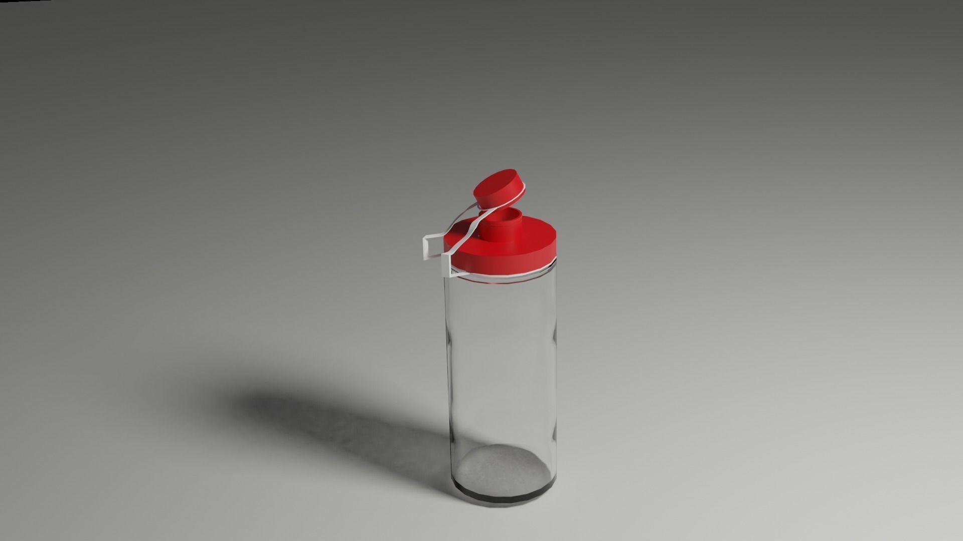 School Water Bottle 3D model_3