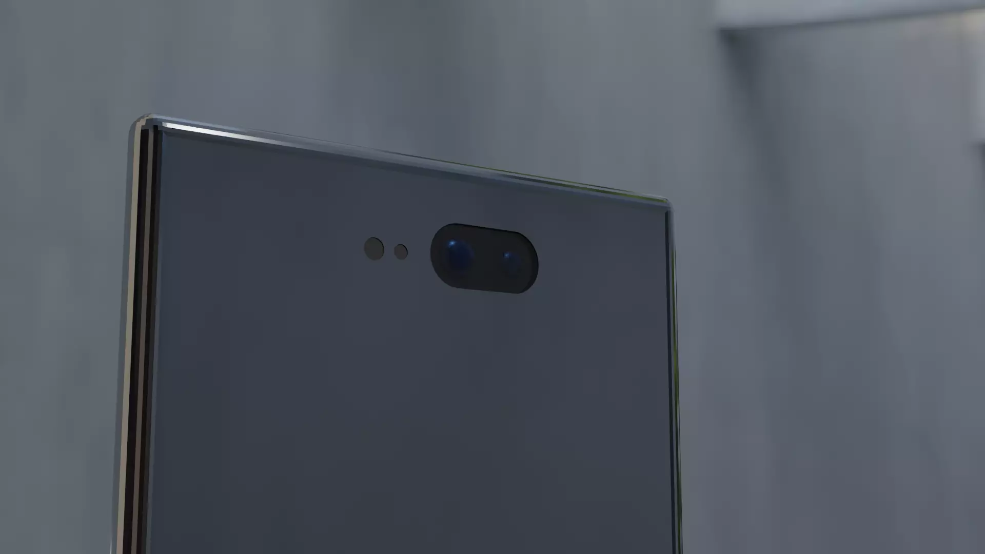 Phone metal door Free low-poly 3D model_0