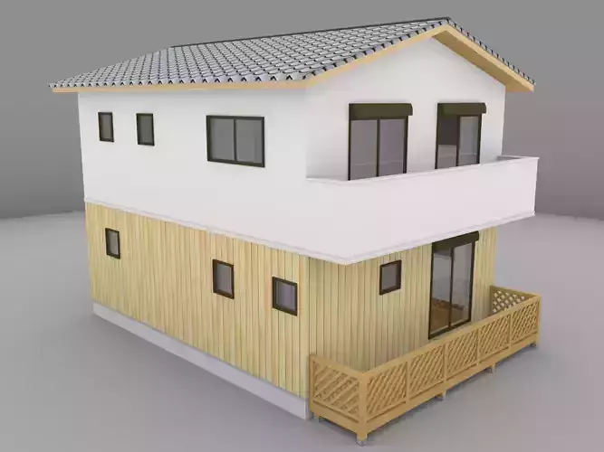 House model for background 07