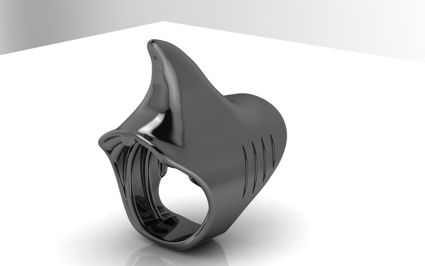 Shark Ring1 3D print model_7