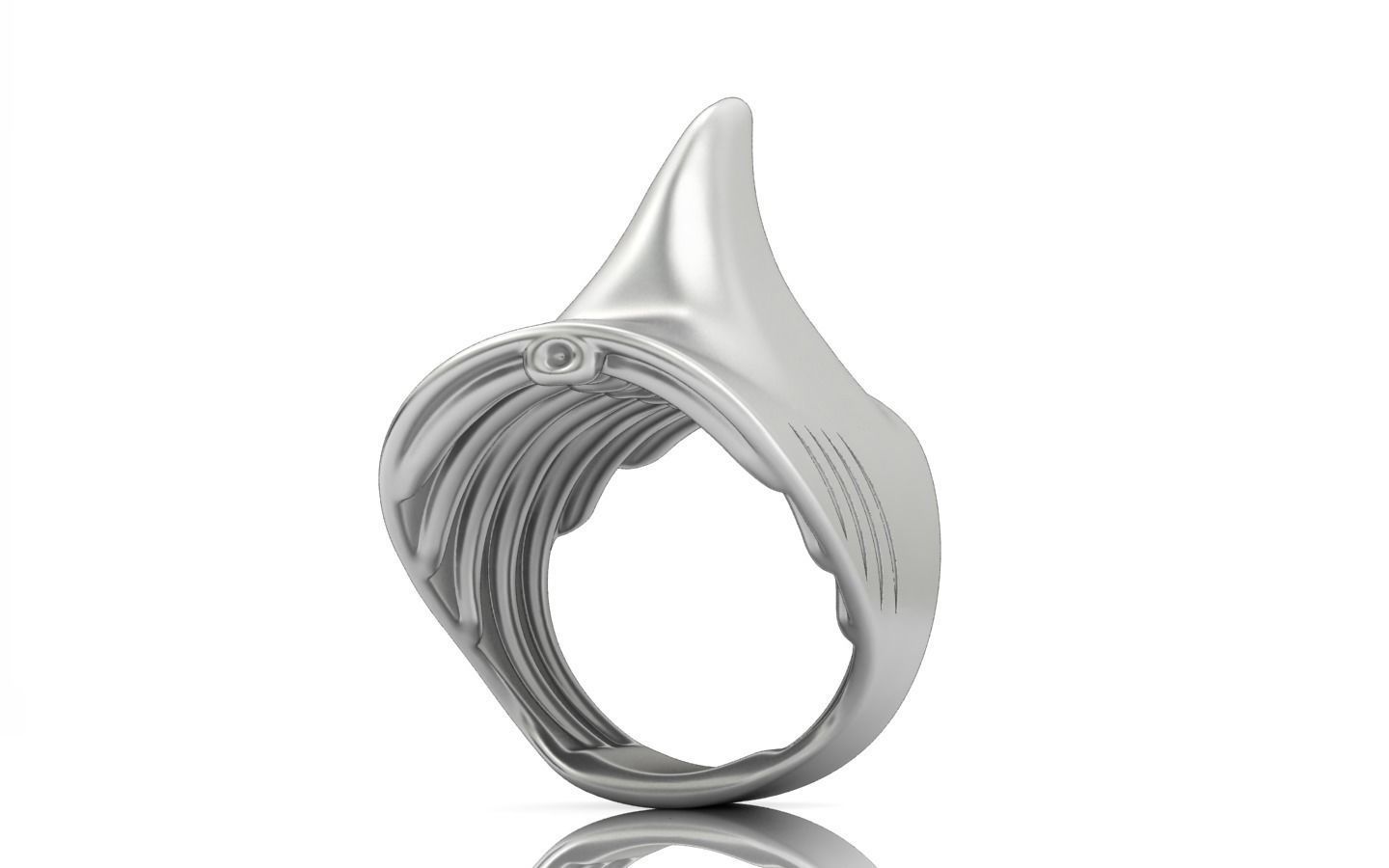 Shark Ring1 3D print model_4