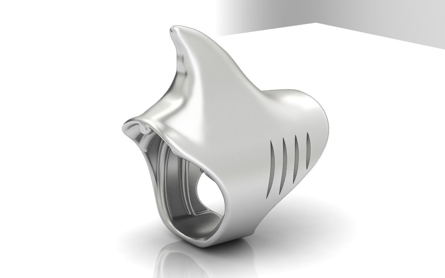 Shark Ring1 3D print model_3