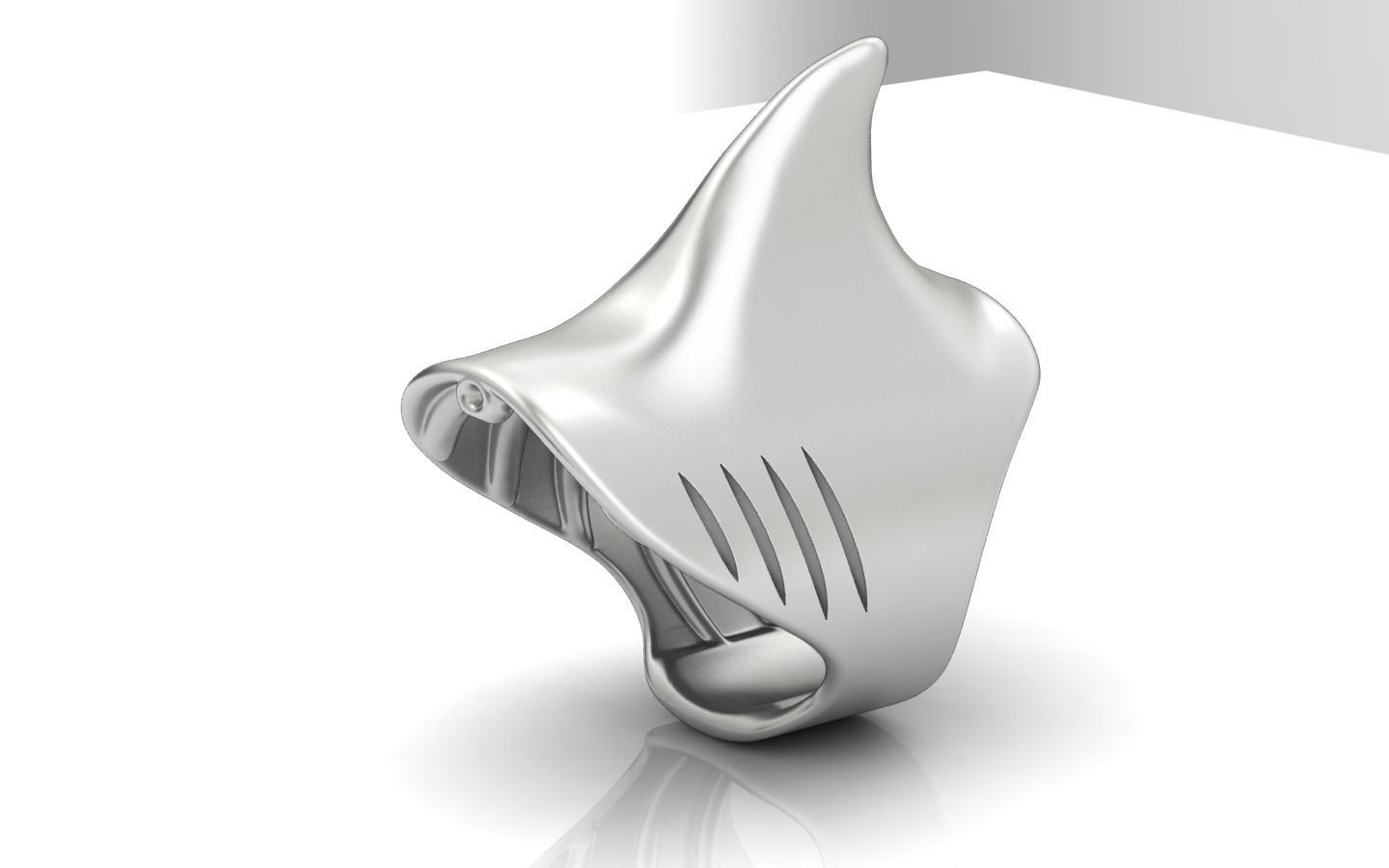 Shark Ring1 3D print model_2