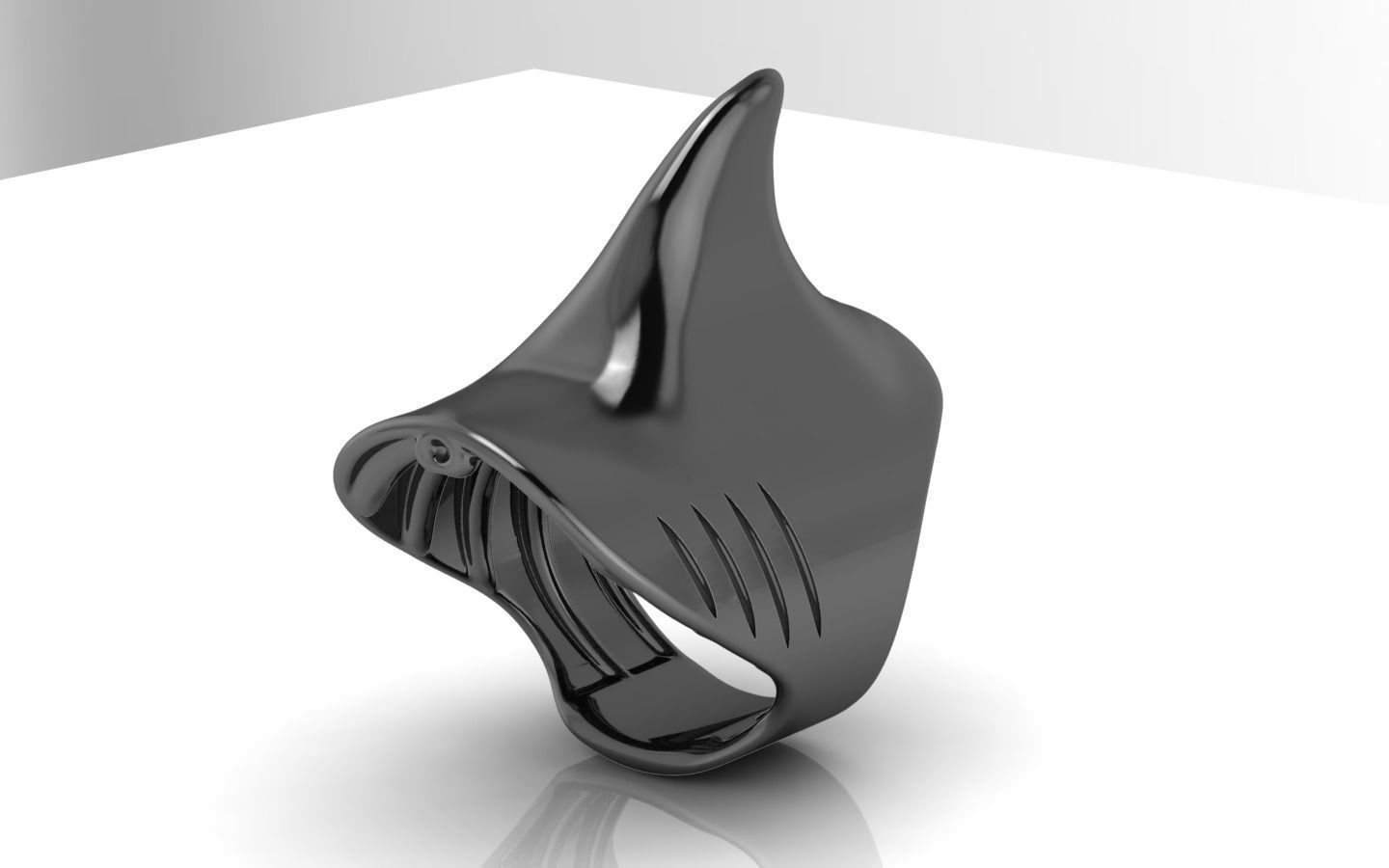 Shark Ring1 3D print model_6